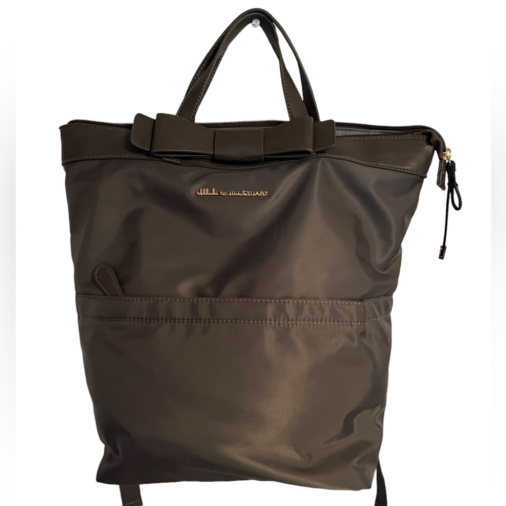 jill by jill stuart gray ribbon square backpack